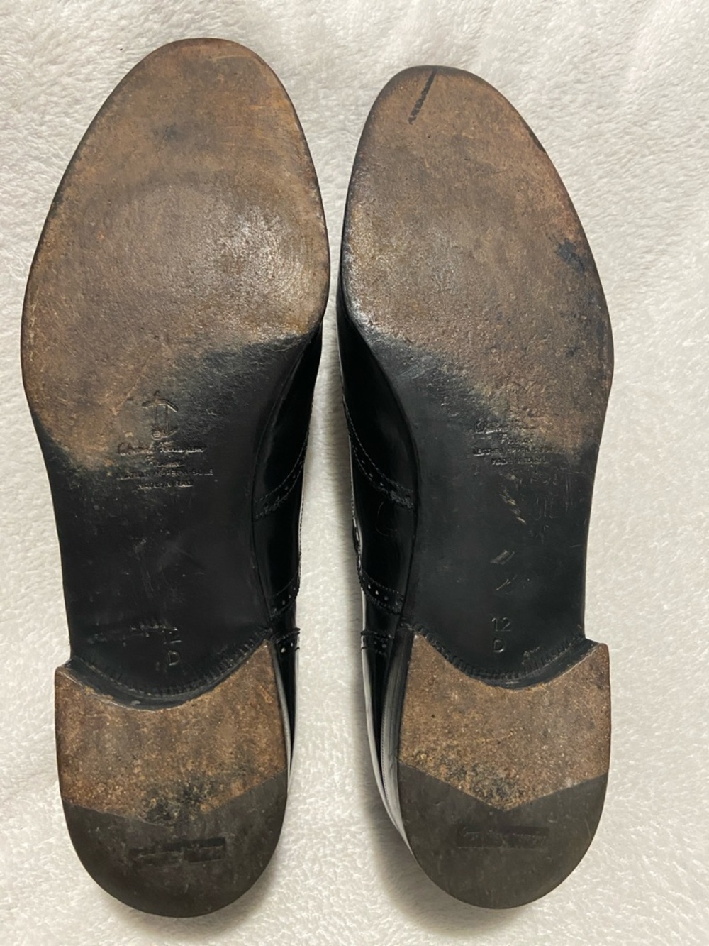 Salvatore Ferragamo Black leather Brogue Oxfords - Picture 9 of 10